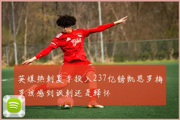 英媒热刺夏季投入237亿镑凯恩罗梅罗该感到讽刺还是释怀